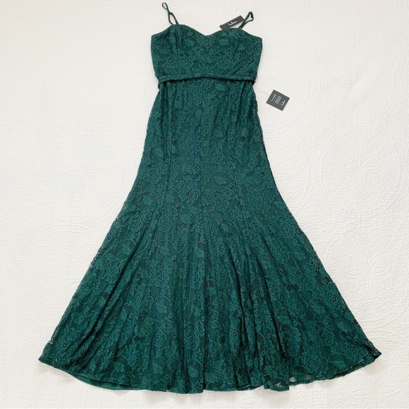 Lulus Everlasting Emotion Green Lace Mermaid Formal Maxi Dress‎ - Picture 5 of 8